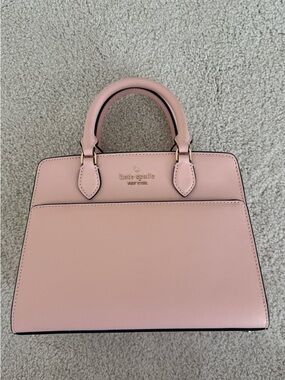 kate spade Pink Saffiano Leather Satchel with Gold Hardware